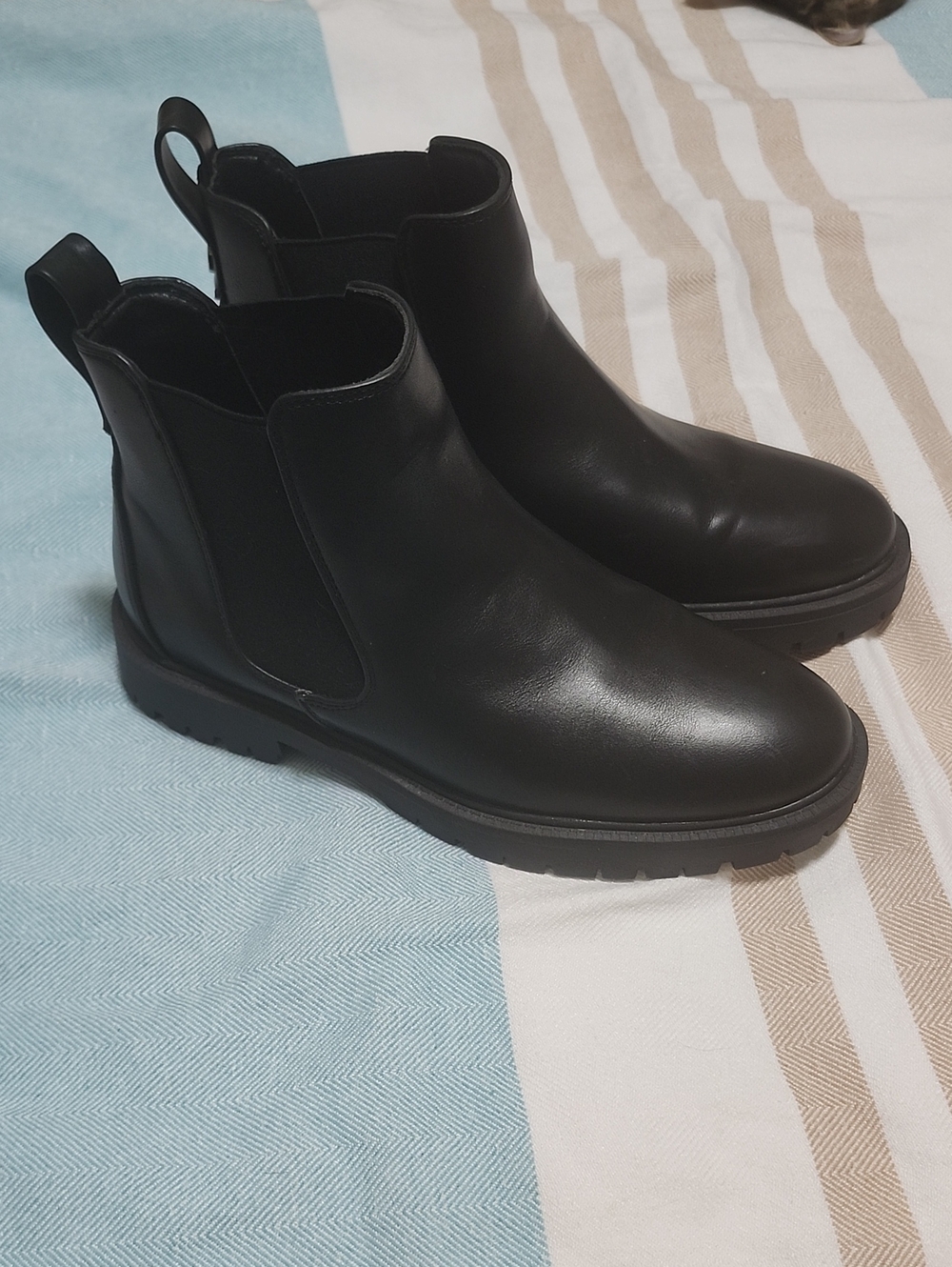 Womens Black Chelsea Boots 9.5